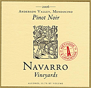 Navarro Vineyards 2006 Methode a L'Ancienne Pinot Noir